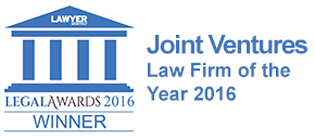 Lawyer Monthly Legal Awards 2016 - Winner Joint Ventures Law Firm of the Year